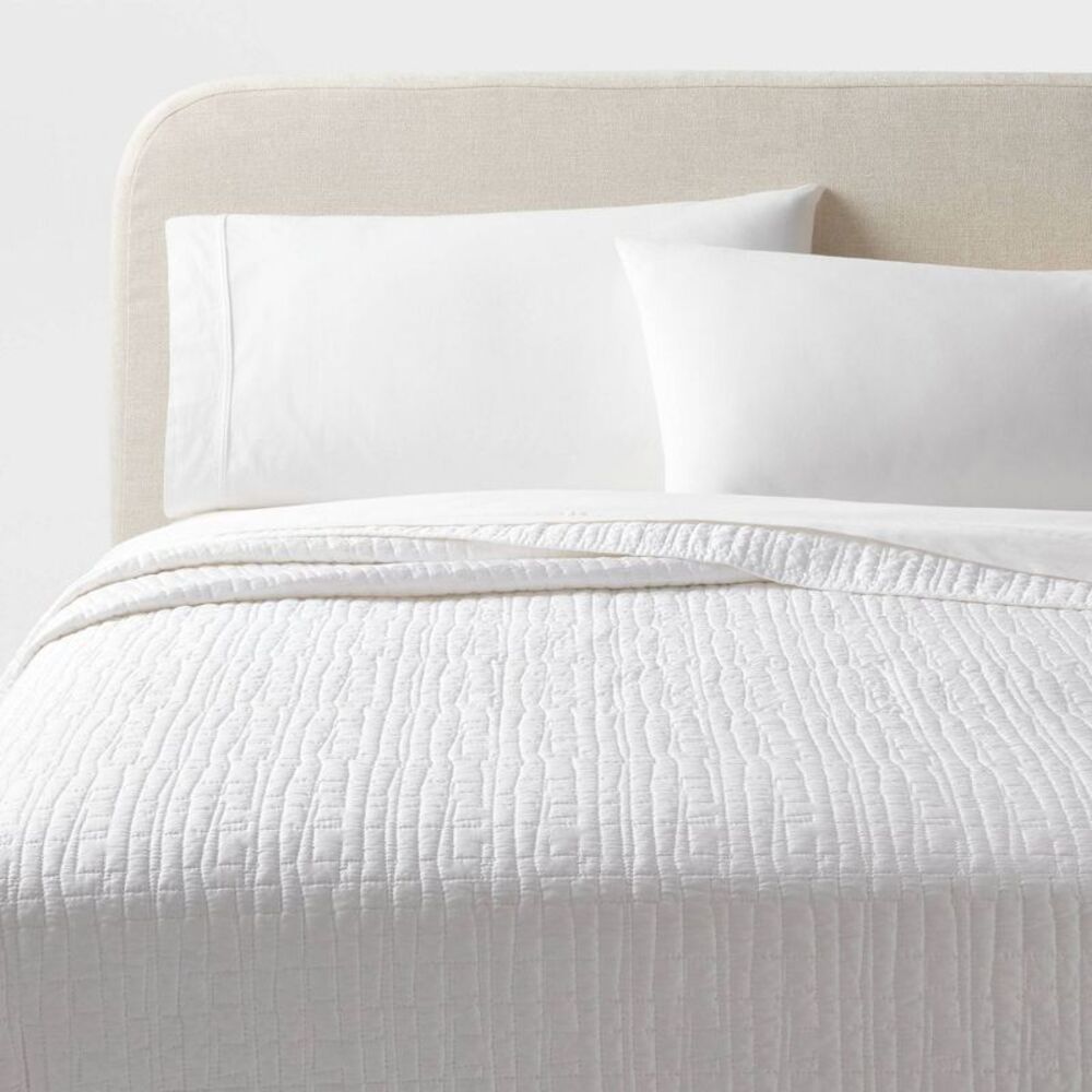 Threshold - Full/Queen TENCEL Quilt White - Threshold White